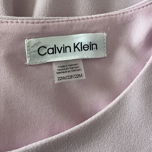 Plus Size Round Neck Short Tulip Sleeve Scuba Crepe Sheath Dress S. 22W/22F/22M - Picture 4 of 7